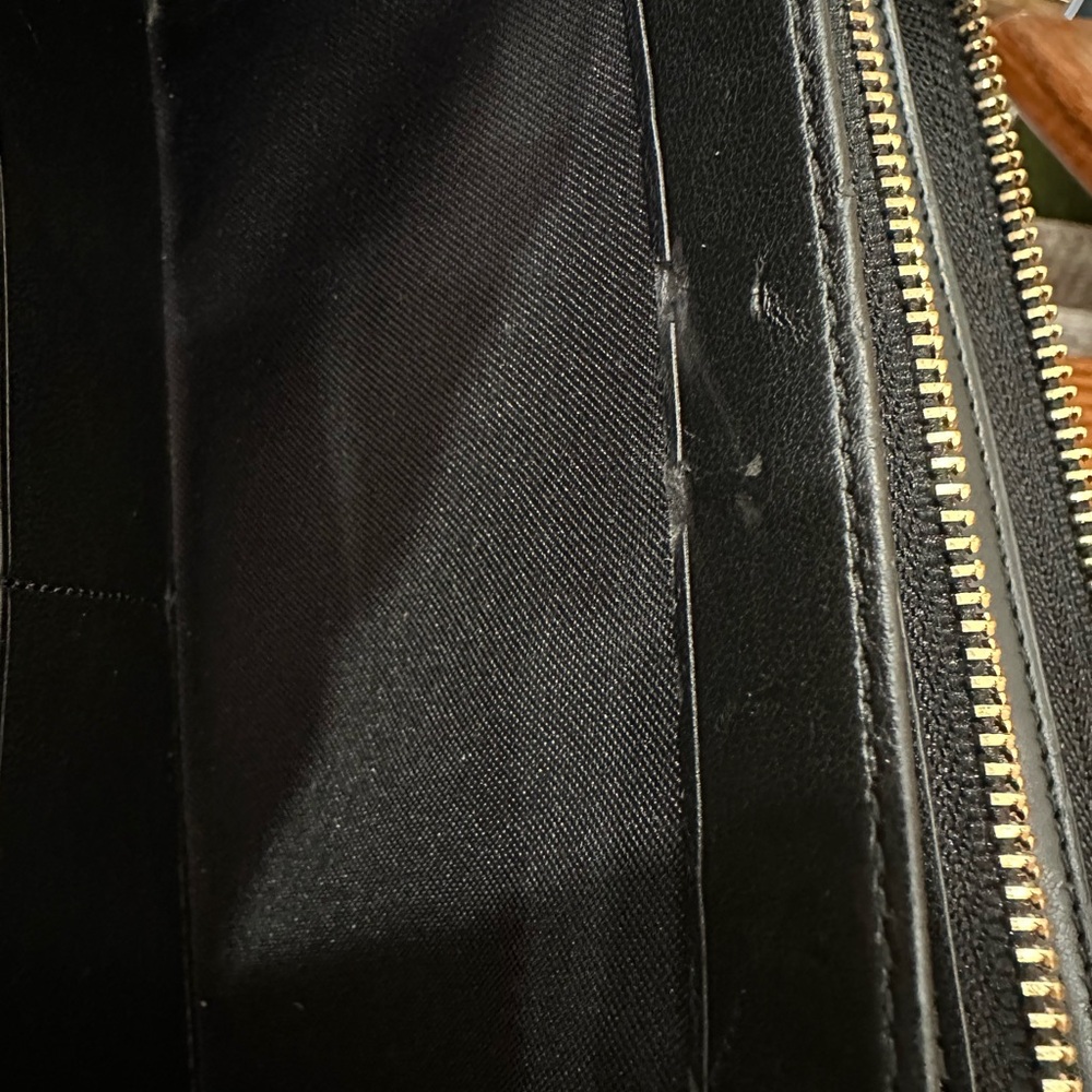 Coach Mercer Black Accordion Long Zip Wallet Amazing Condition - Picture 14 of 14